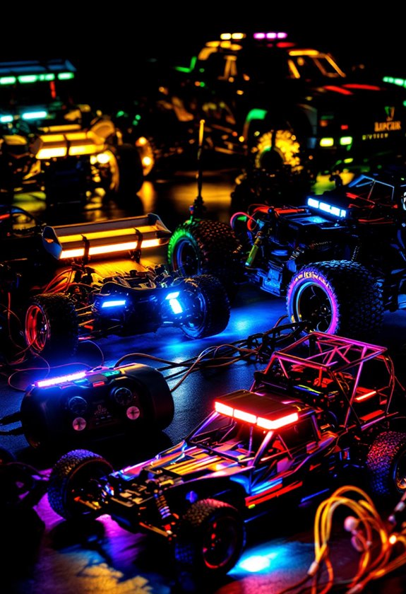 diverse rc car led options